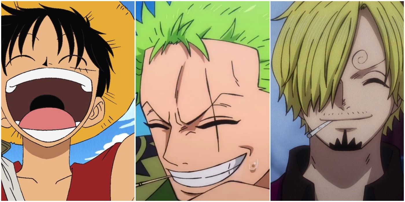Luffy, Zoro, Sanji Smiling