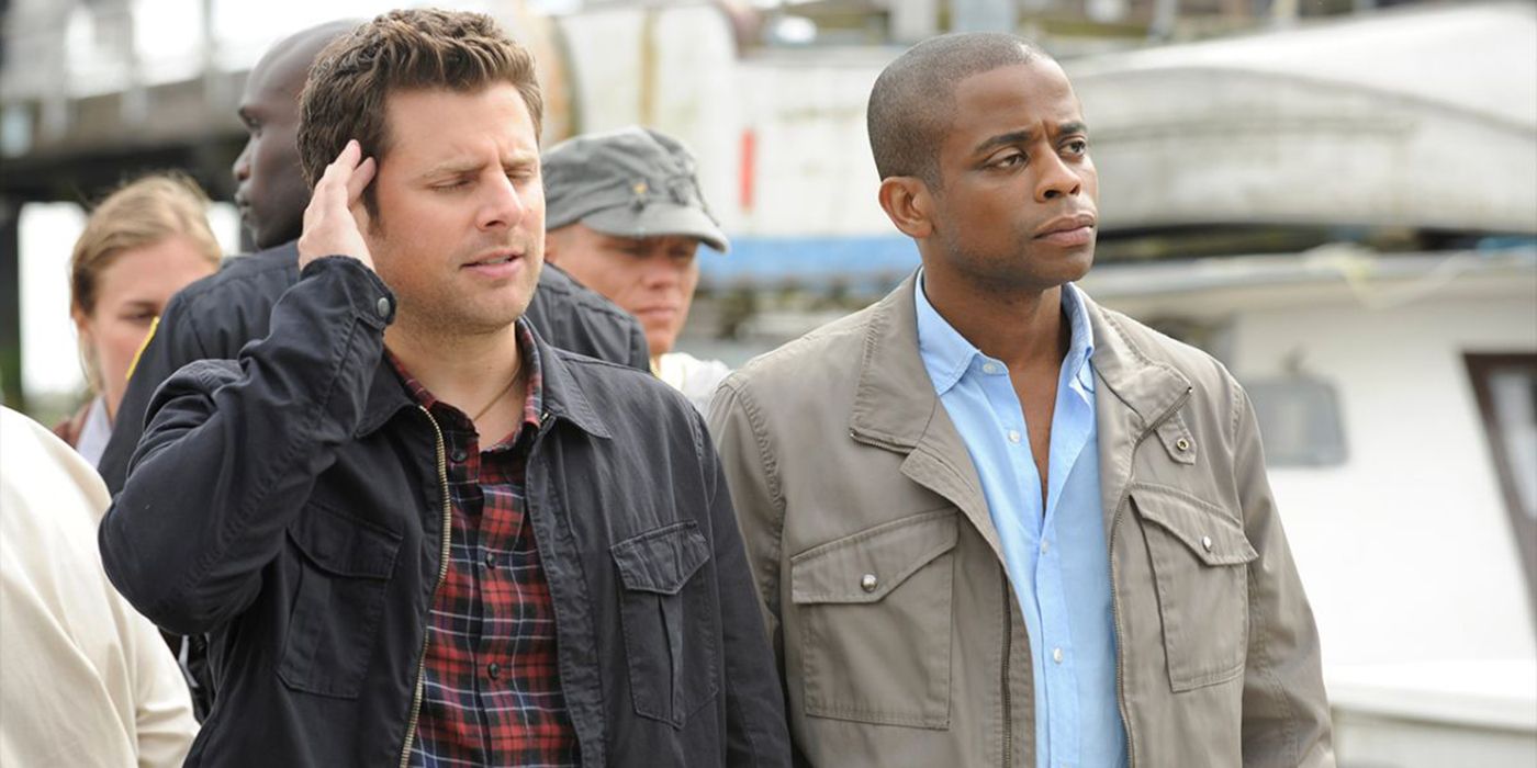 James Roday Rodriguez and Dulé Hill in Psych