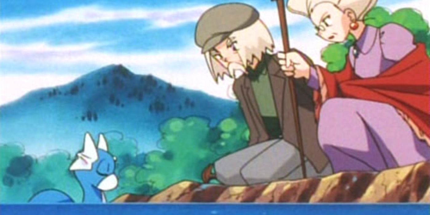 pokemon team rocket disguised as old people dratini