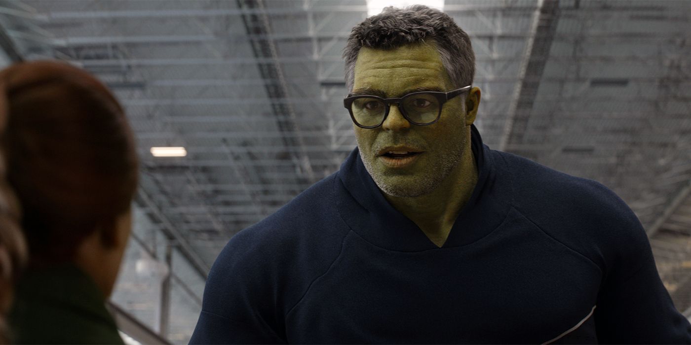 Bruce Banner and Hulk together as Professor Hulk in Avengers: Endgame