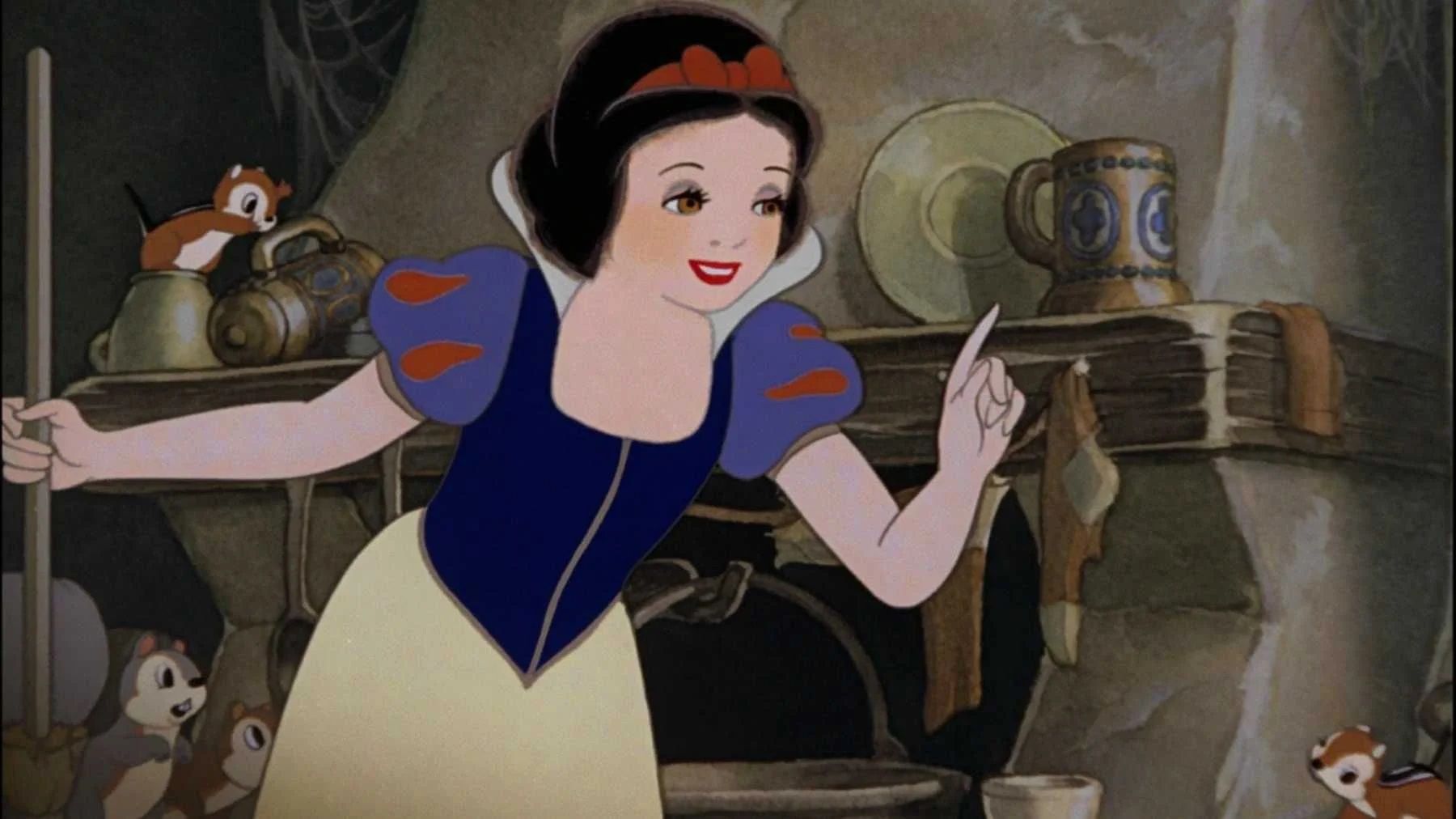 Snow White and her distinctive rosy cheeks
