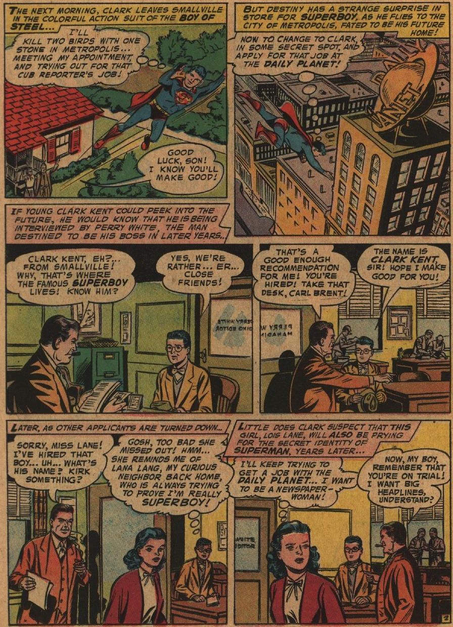 Clark Kent is hired as a cub reporter