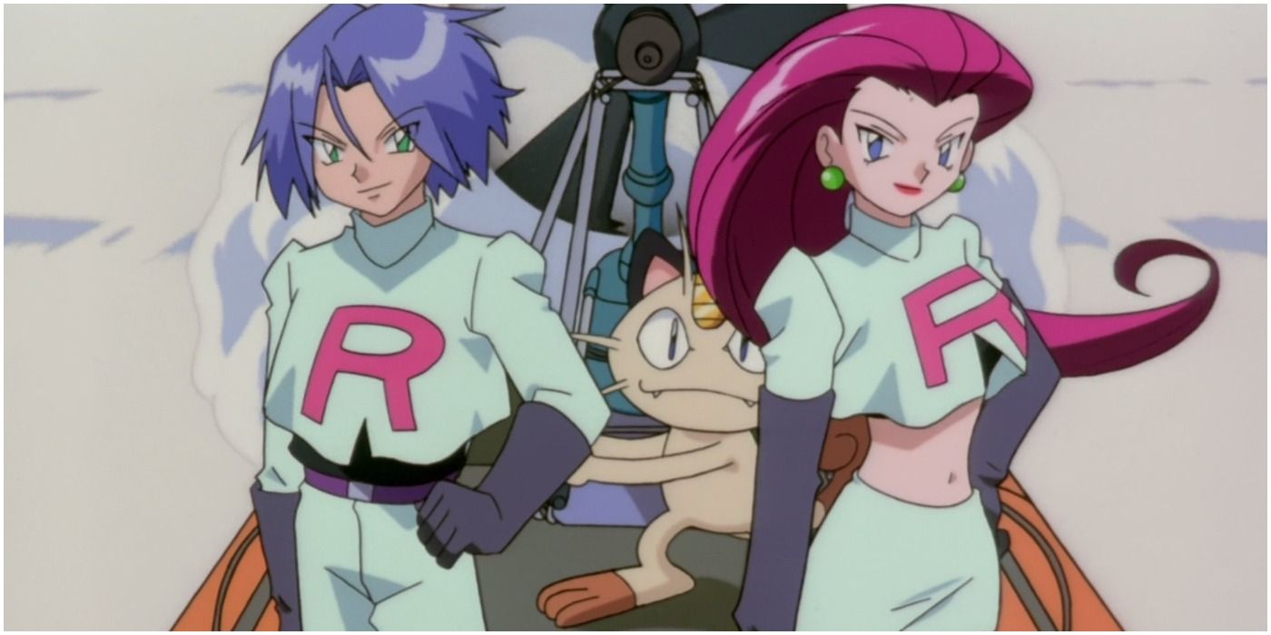 team rocket posing pokemon