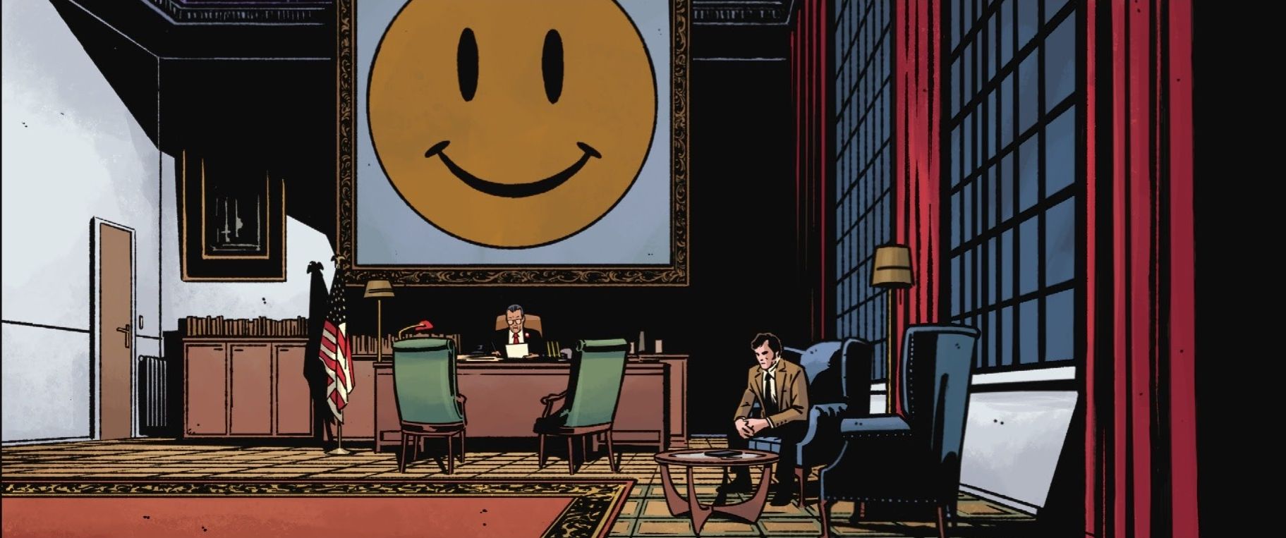 The investigator sits in Governor Turley's office in Rorschach 12