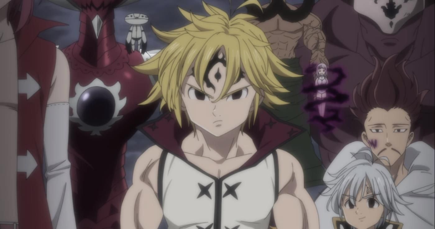 Meliodas with 10 commandments in The Seven Deadly Sins