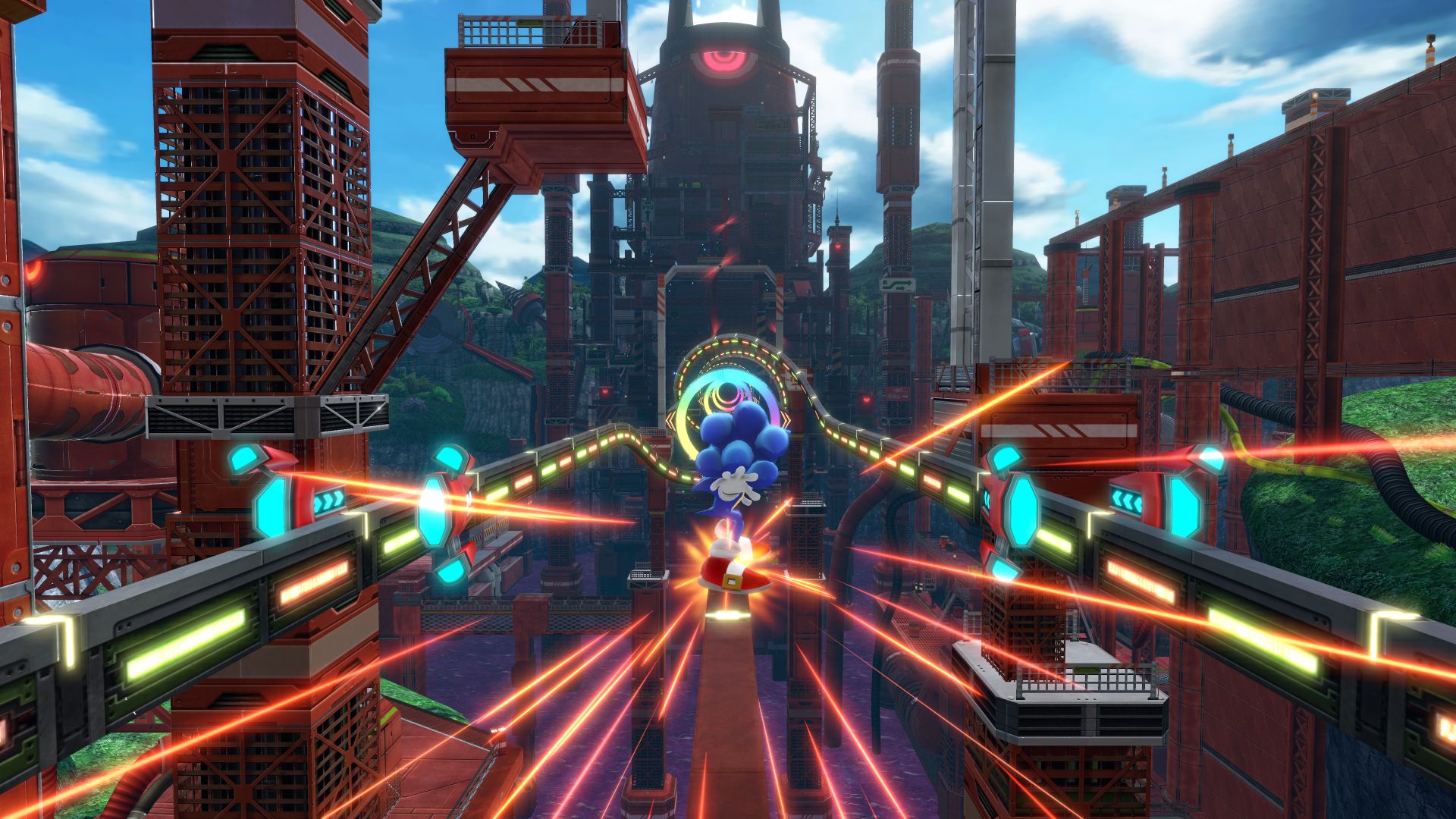 Sonic Colors Ultimate screenshot - Sonic grinds on rails