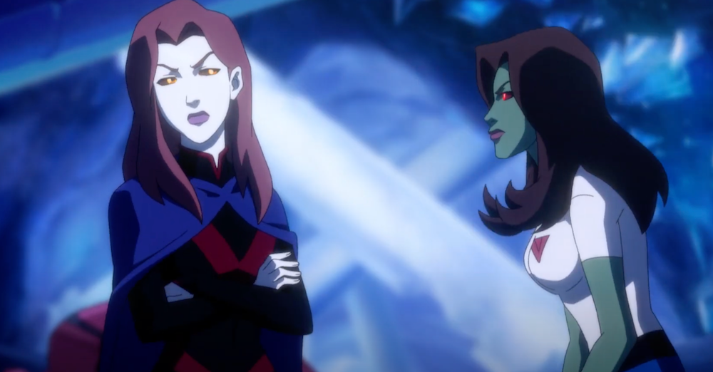 Miss Martian sorts out a rivalry with her sister about racism in Young Justice: Outsiders