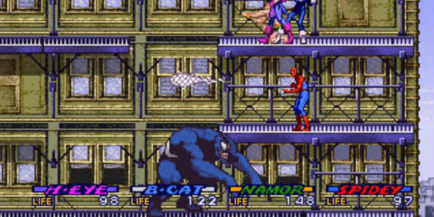 venom spider-man the video game rooftops