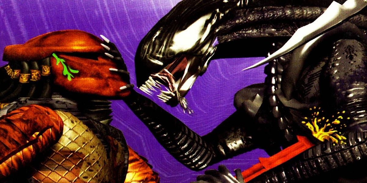 Alien vs predator predator stabbing xenomorph