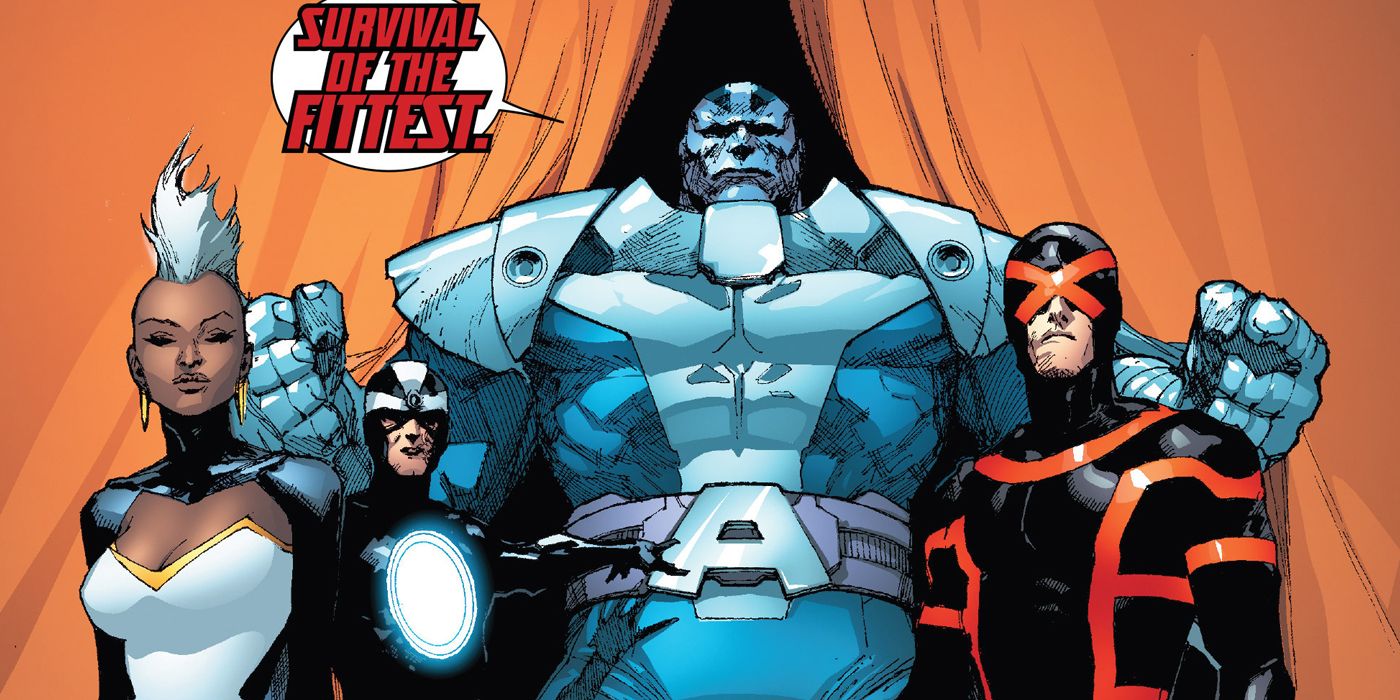 Apocalypse and the inverted X-Men during AXIS