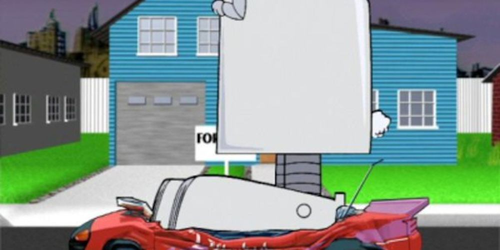TV Aqua Teen Hunger Force Carl's Car Ruined