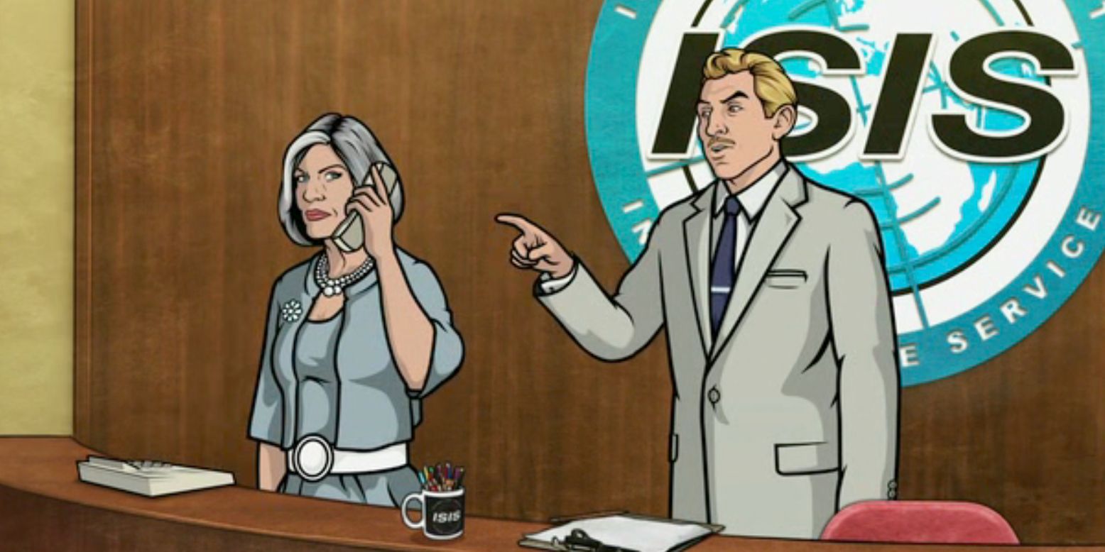 TV Archer ISIS Headquarters Front Desk Ray Malory