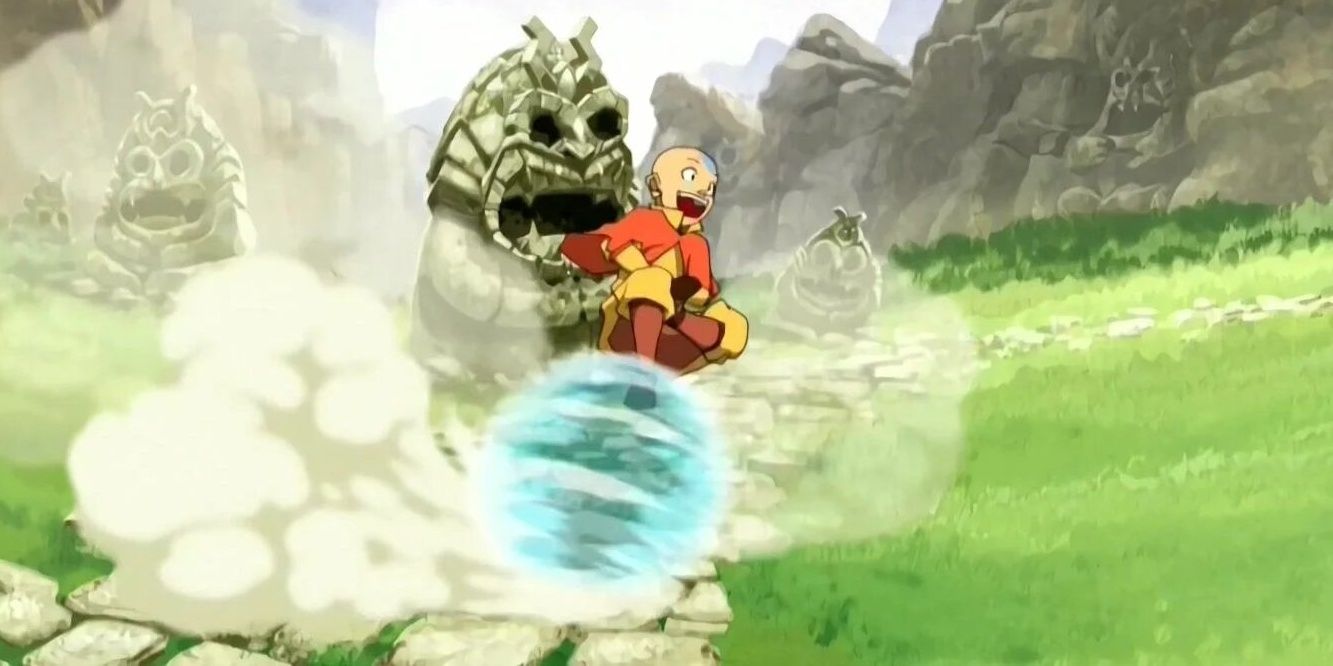 Avatar Aang Riding Air Scooter