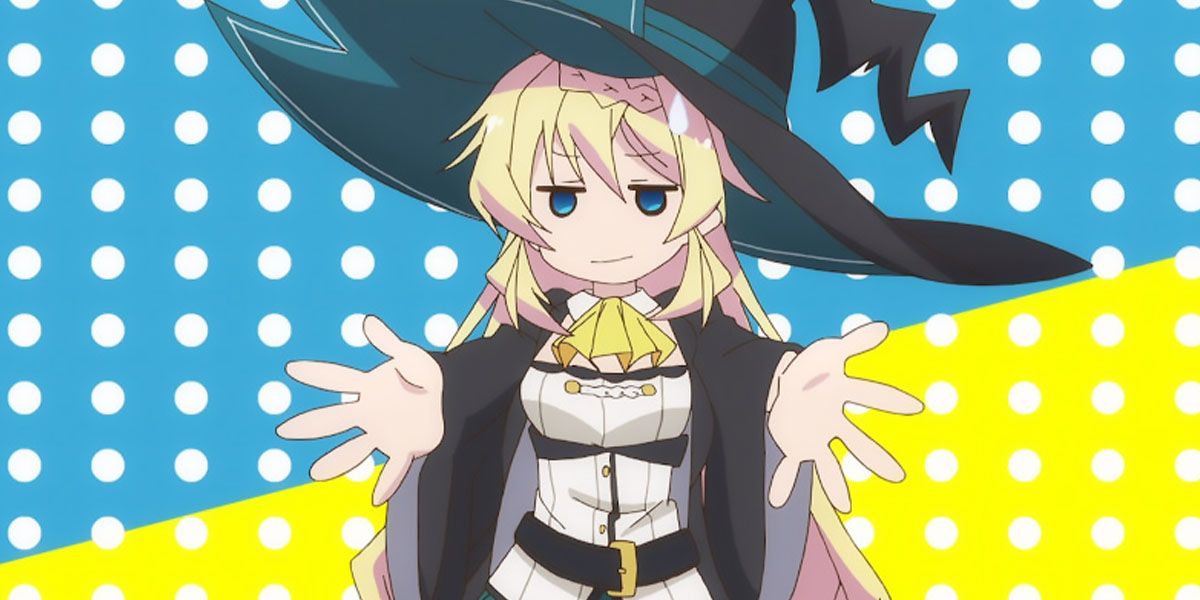 Azuza holds out her hands in the isekai anime I've Been Killing Slimes For 300 Years.