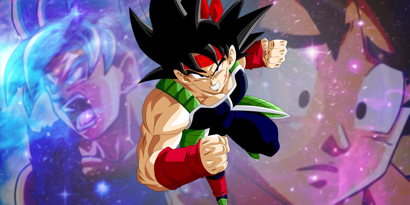 Bardock Flying in front of a Sad and Angry Goku in Dragon Ball Super