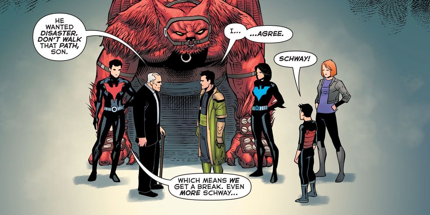 Damian Wayne joins the rest of the future Bat-Family in Batman Beyond