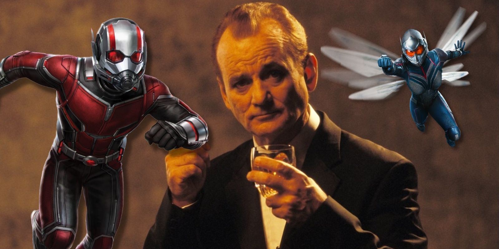Bill Murray, as seen in Lost in Translation, alongside Anti-Man and The Wasp