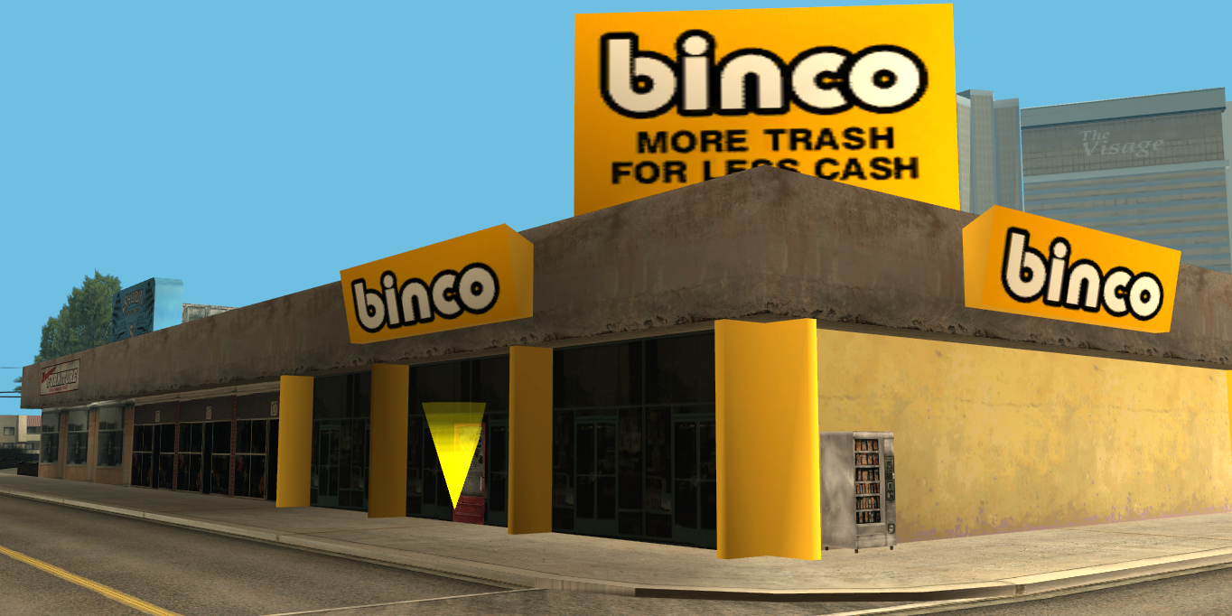 Grand Theft Auto San Andreas Binco store