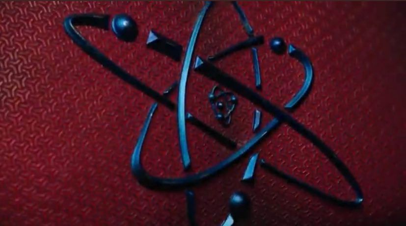 Chest logo of Atom Smasher in Black Adam