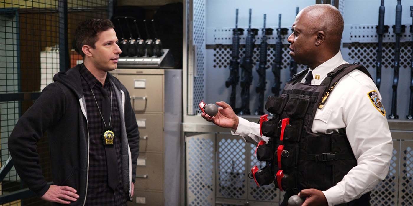 Holt talks to Jake about grenades