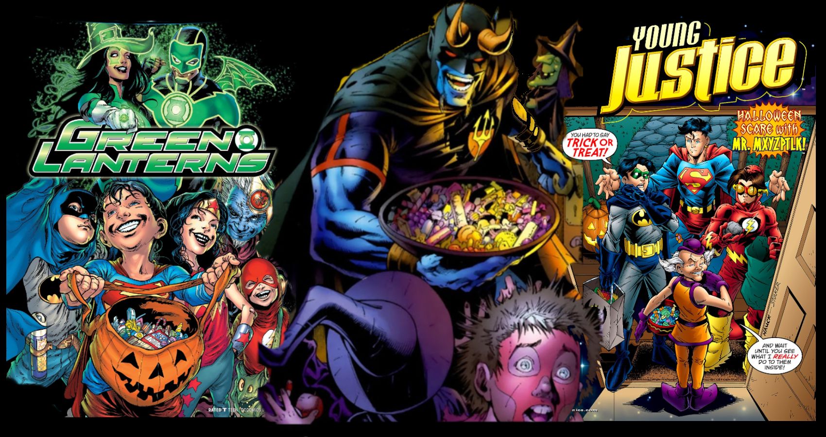 CBR Halloween Feature Image showig various DC Comic covers