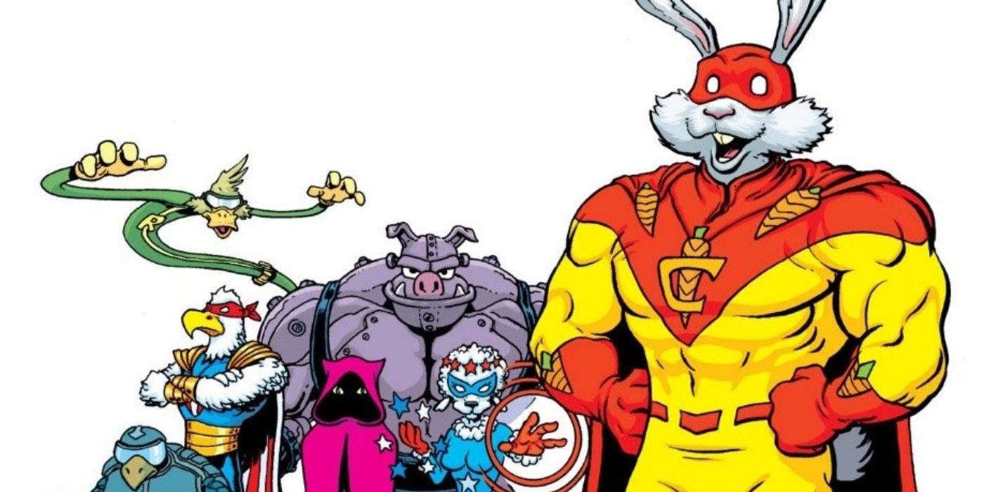 The world of Captain Carrot and the Zoo Crew, as seen in Multiversity in DC Comics