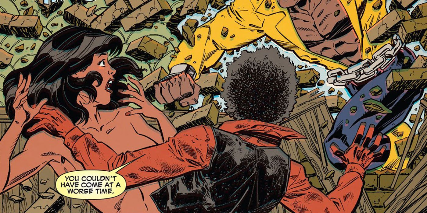 Carmelita and Deadpool Interupped by Luke Cage