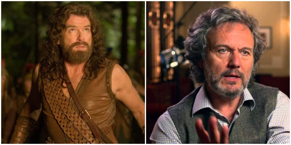 Chiron in his two different portrayals with Pierce Brosnan and Anthony Head Percy Jackson