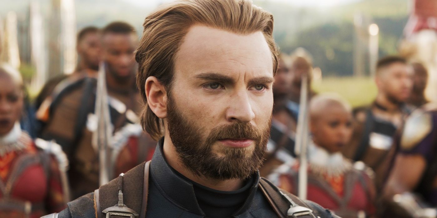 Chris Evans as Captain America in Wakanda in Avengers: Infinity War