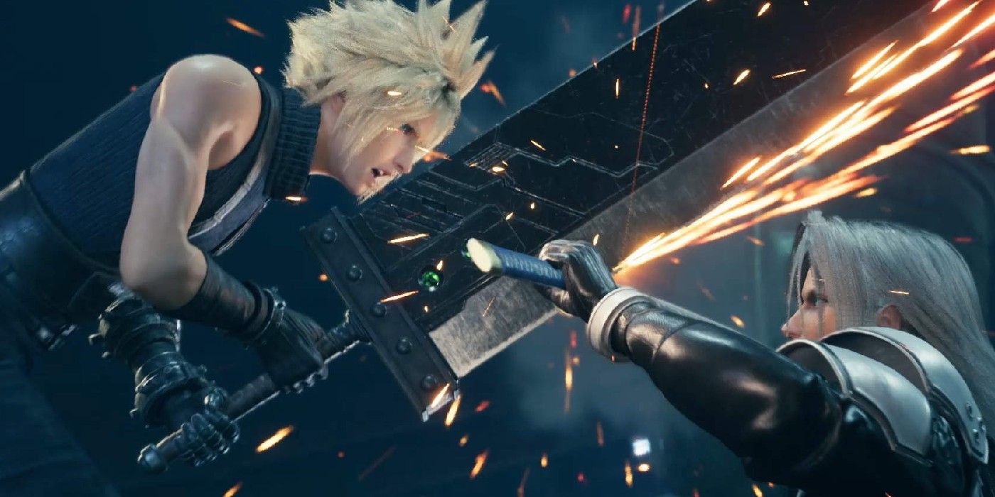 Cloud And Sephiroth Clash Swords In Final Fantasy 7 Remake