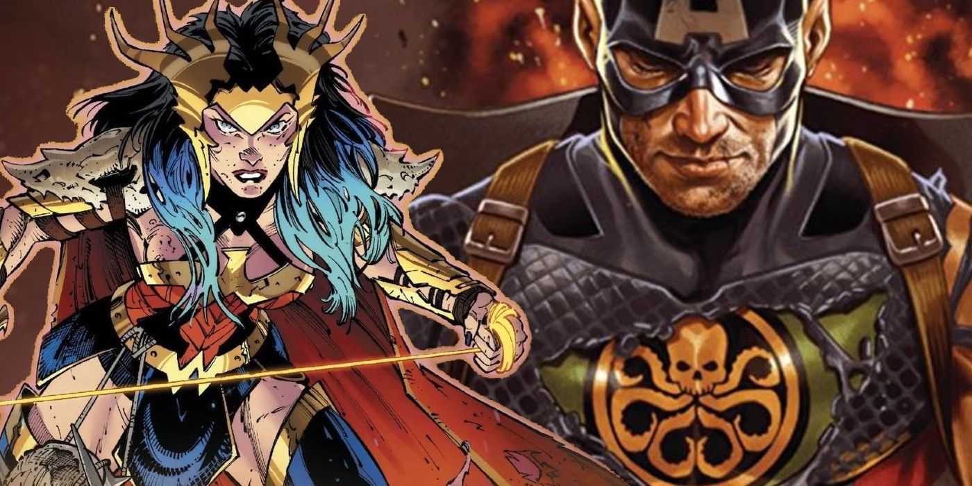 Wonder Woman in Dark Nights Death Metal and Captain America in Secret Empire