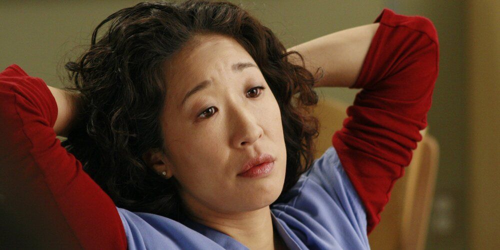 Sandra Oh as Cristina Yang on Grey's Anatomy