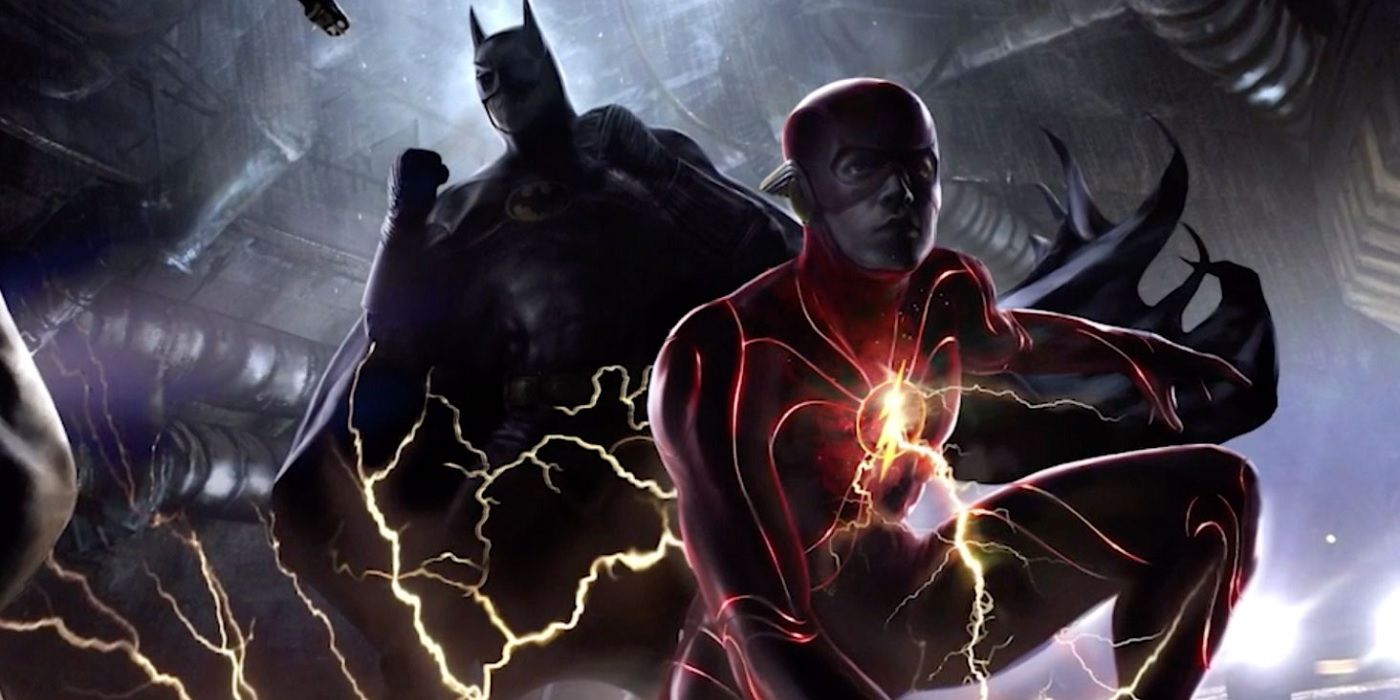 Concept art for Batman and the Flash