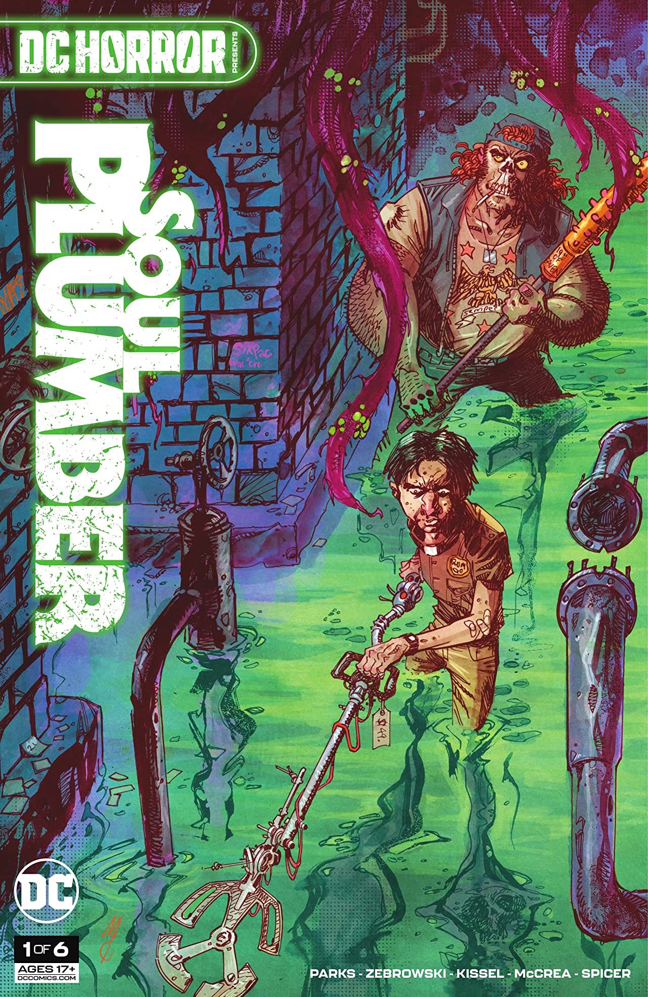 Edgar on the cover of DC Horror Presents Soul Plumber 1 by John McCrea