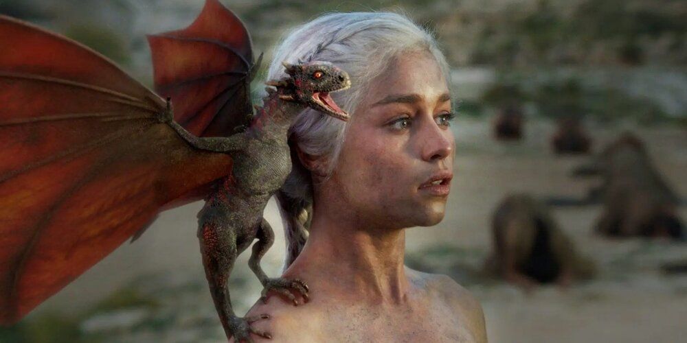 Daenerys causes the birth of the first dragons in over a hundred years Game of Thrones
