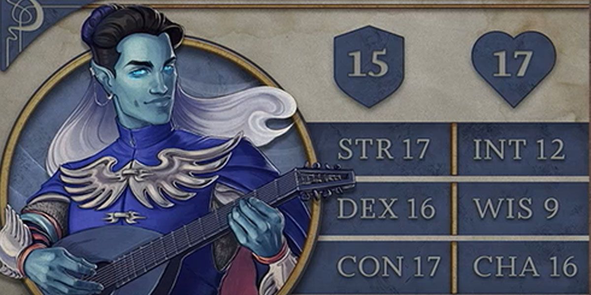 Art of Dorian Storm and his stats
