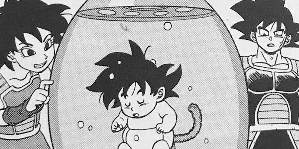 Manga Dragon Ball Super Bardock Gine Baby Goku