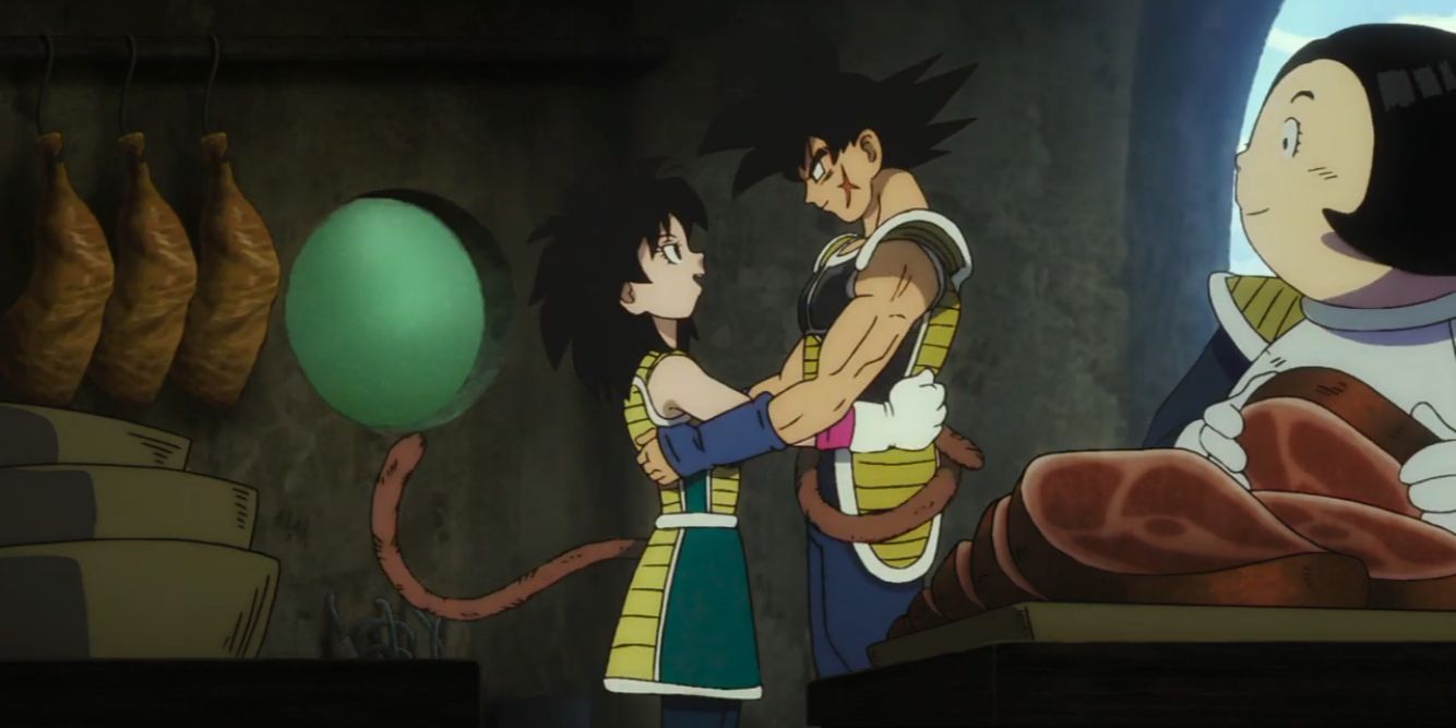 Anime Dragon Ball Super Broly Bardock Gine Embrace