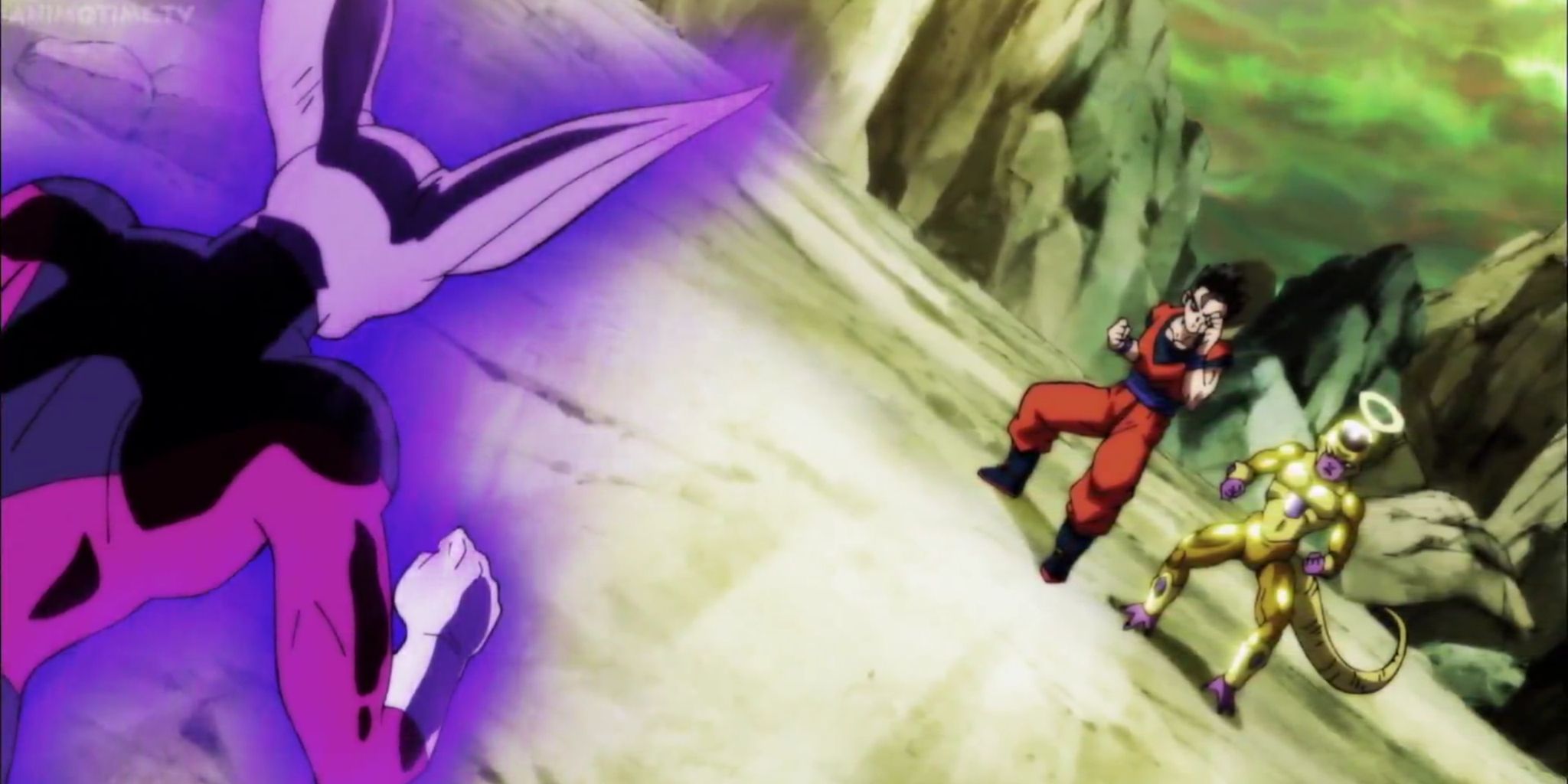 Anime Dragon Ball Super Dyspo Fights Frieza Gohan