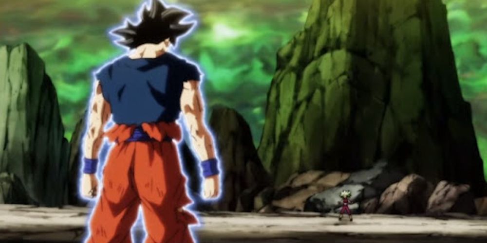 Anime Dragon Ball Super Goku Ultra instinct Unstable