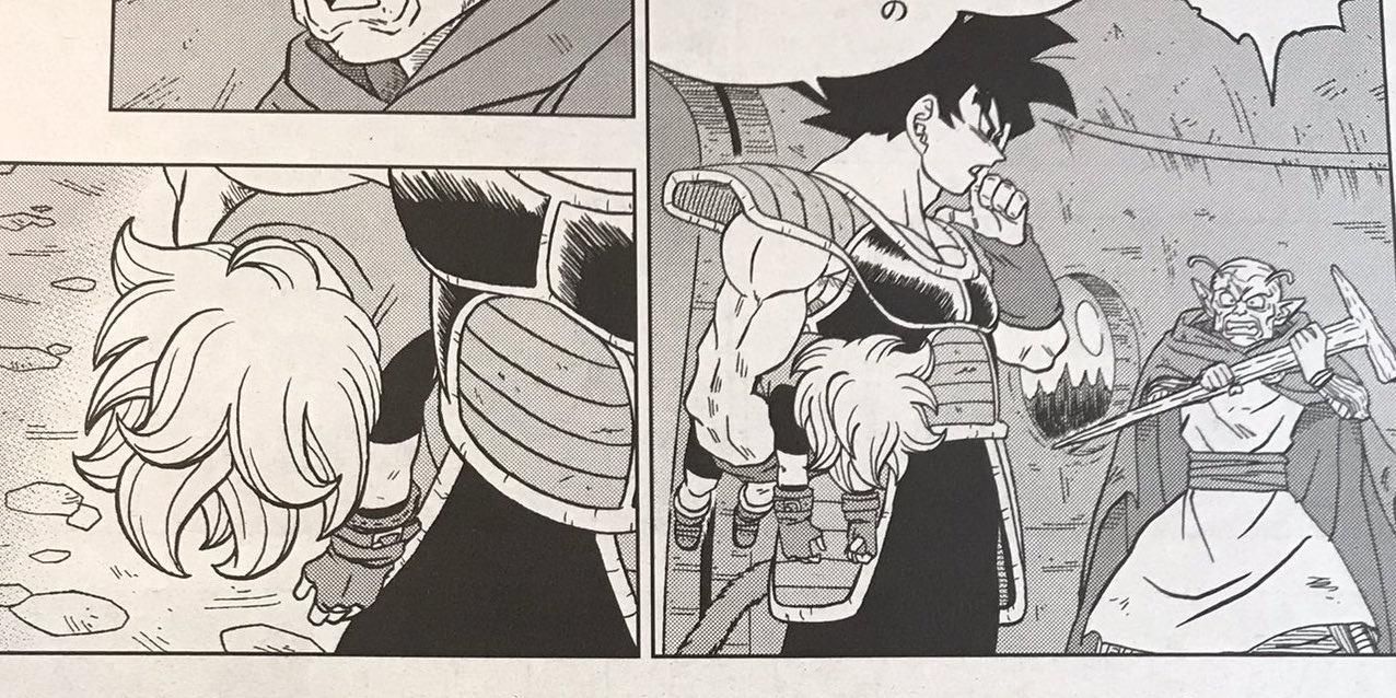 Bardock saves Granolah from Heeter Force in Dragon Ball Super Manga
