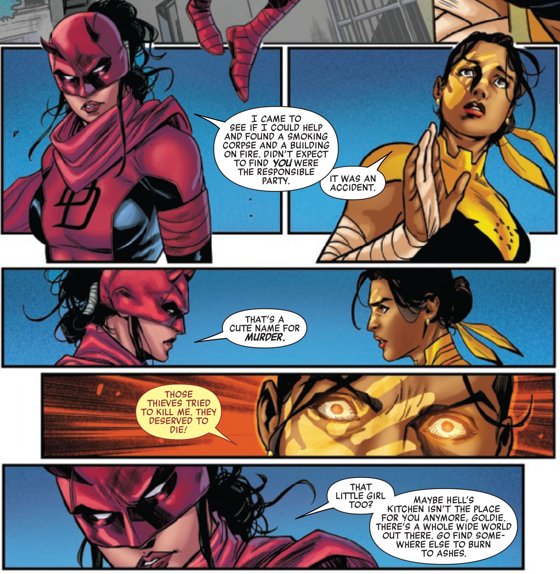 Elektra and Echo argue