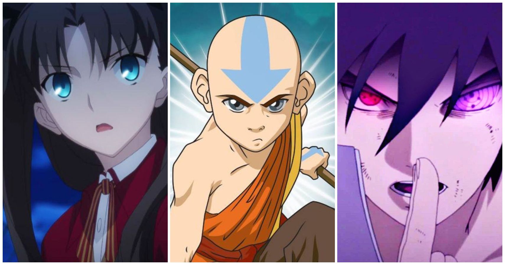 rin fate stay night aang avatar sasuke naruto