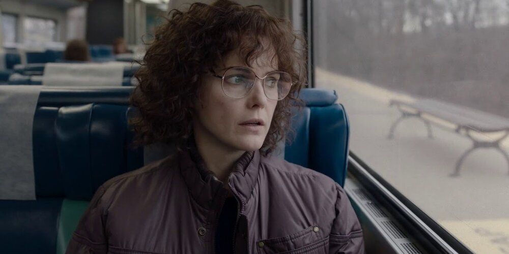 Elizabeth watches her daughter at the train station in The Americans finale