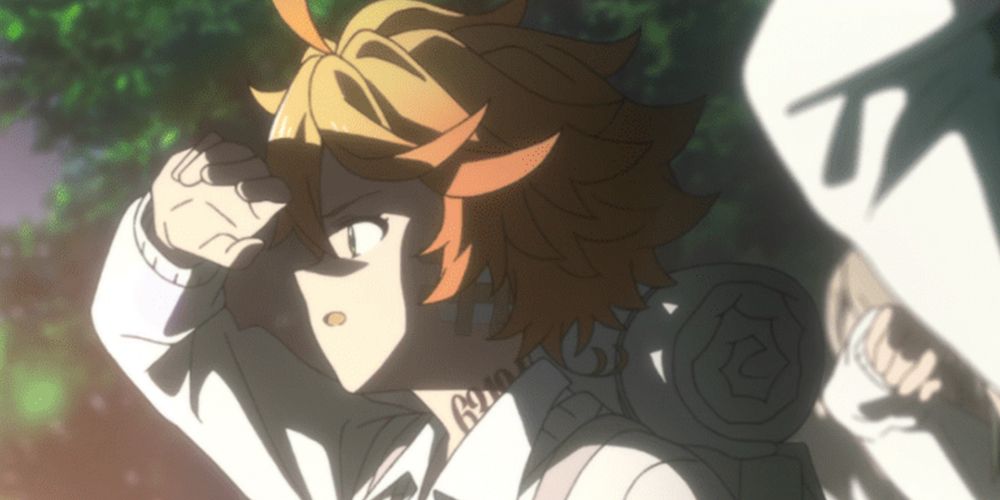 Emma looks out in the Promised Neverland