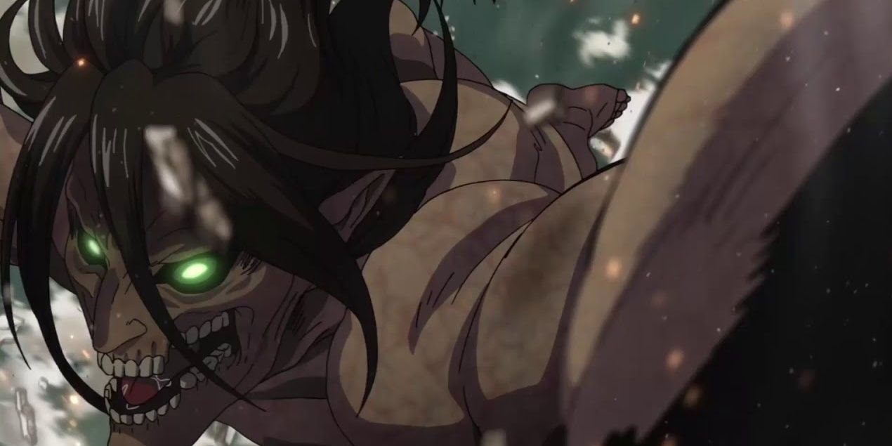 Eren's Attack Titan gets ready to punch - Attack on Titan