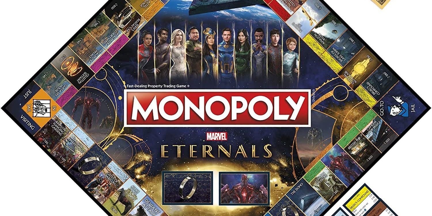 Image of Eternals Monopoly board