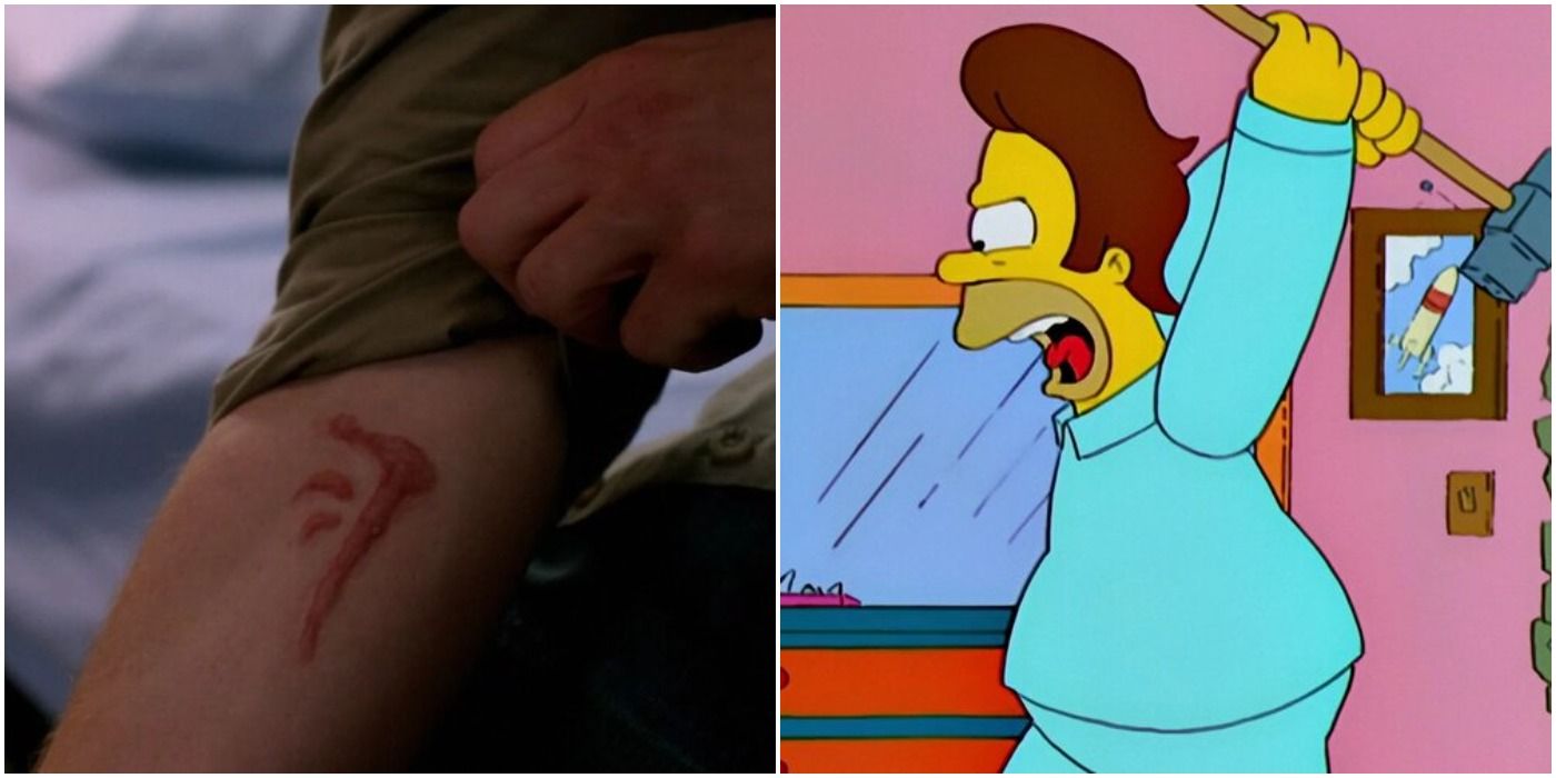 Evil TV Show Objects Featured Image Mark of Cain Snake's Hair Supernatural the Simpsons