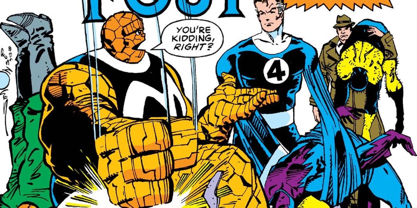 Fantastic Four fighting C-Listers during the Acts of Vengeance event