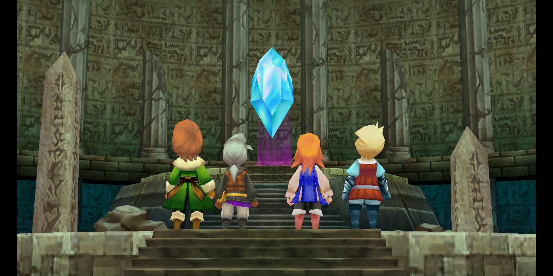 Four warriors of light and a crystal